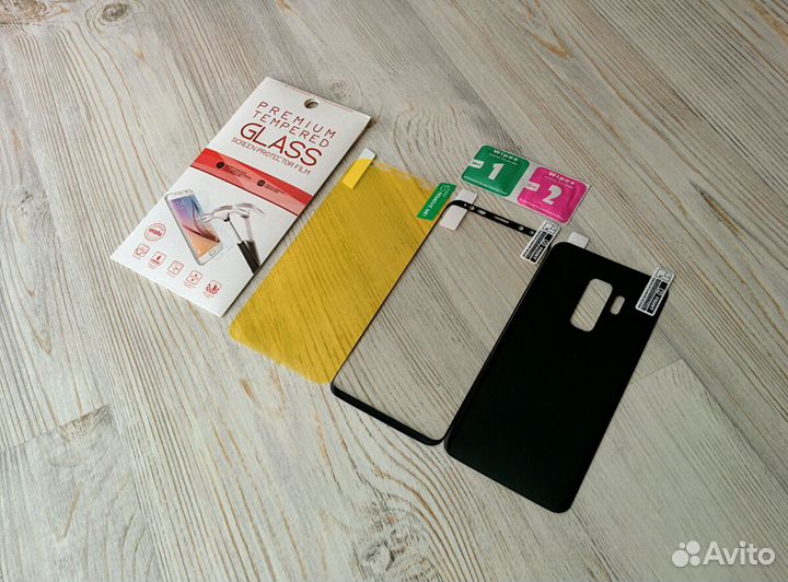 На samsung s9 plus стекло пленка чехол поклейка