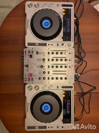 Dj контроллер pioneer 2 вертушки cdj-800mk2 (mp3)