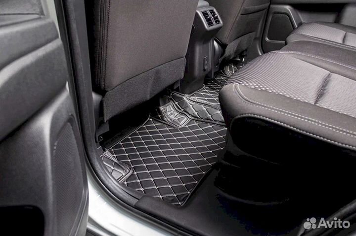 3D коврики из экокожи Alphard