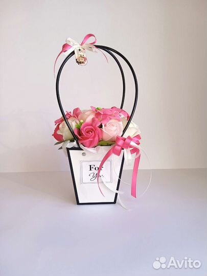 Букет из мыльных роз