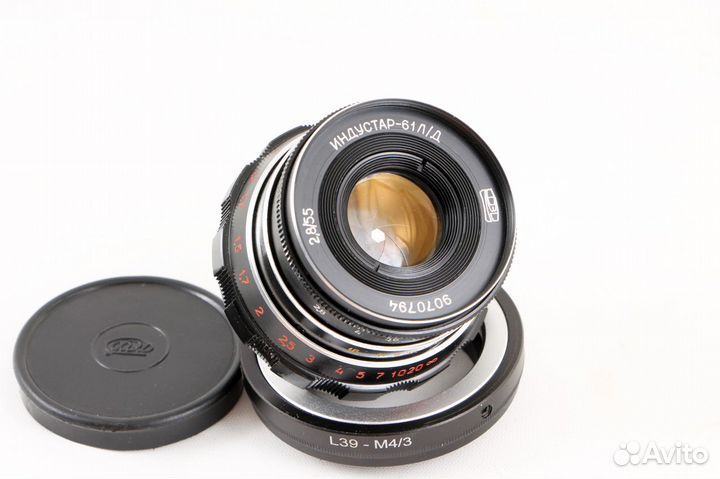 Индустар-61 л/д 55 mm f 2.8 + переходник Micro 4/3