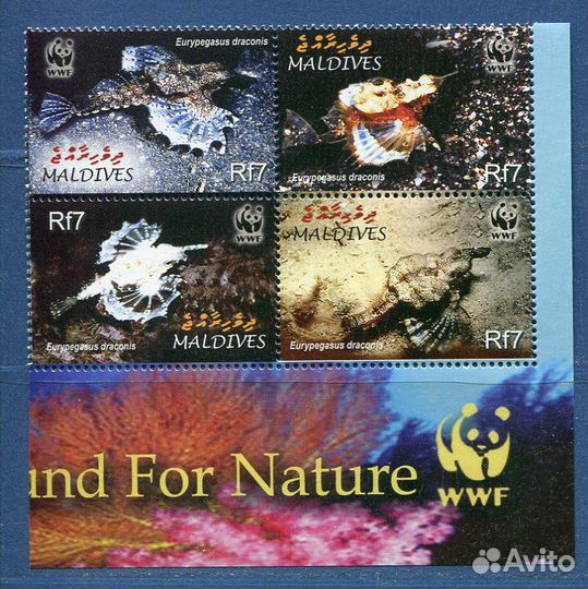 Почтовые марки Фауна Рыбы Дельфины Киты