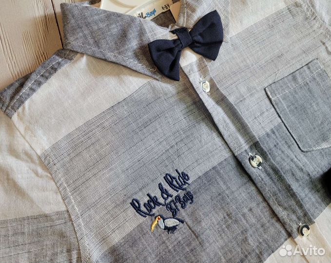 Костюм шорты и рубашка на мальчика 4-6 лет