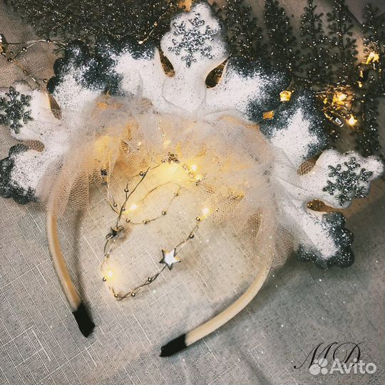 Ободок для девочки Снежинка