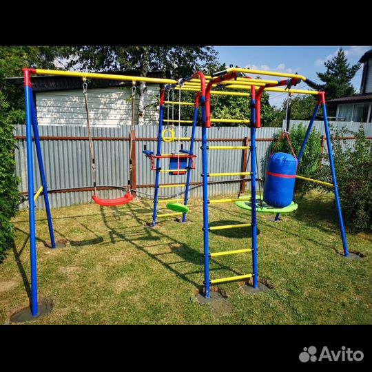 Детский спортивный комплекс с 2 качелями