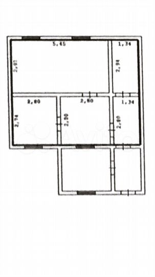 2-к. квартира, 39 м², 1/1 эт.