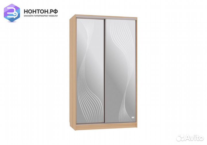 Шкаф-купе Рио 4-600 волны 1 дуб сонома