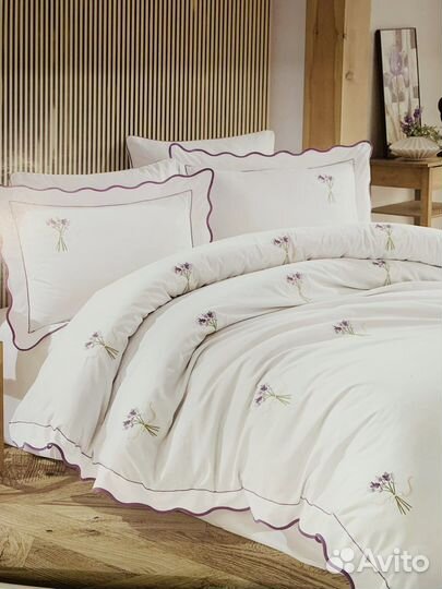 Постельное белье сатин masion DOR lavender евро