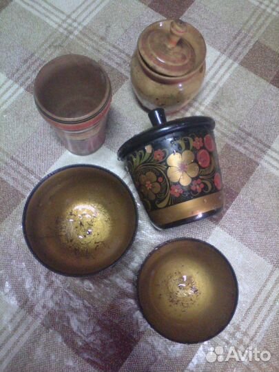 Деревянная кухонная утварь, 7 предметов