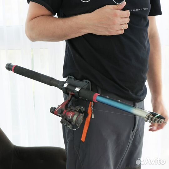 Держатель удилища с зажимом для ремня, новый