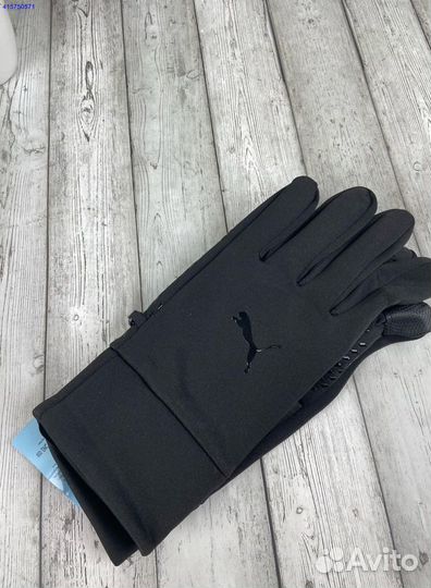 Мужские зимние перчатки Puma чёрные