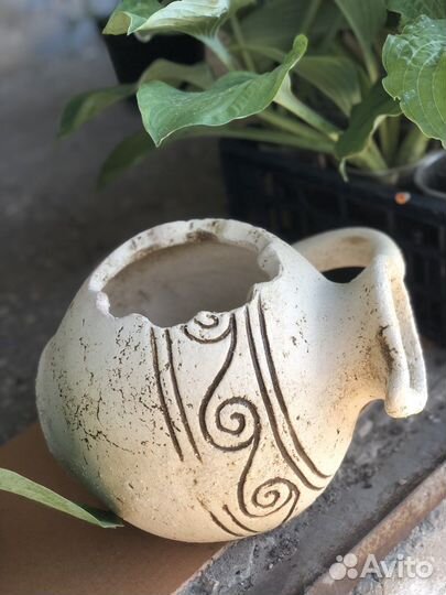 Вазы кашпо фигуры из шамотной глины