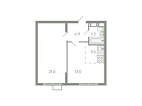 2-к. квартира, 48,6 м², 7/9 эт.