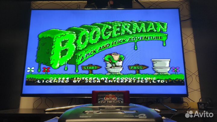 Флеш картридж красный sega MD V3 PRO 32Gb ultimate