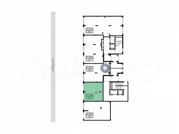 Сдам торговое помещение, 41.8 м²