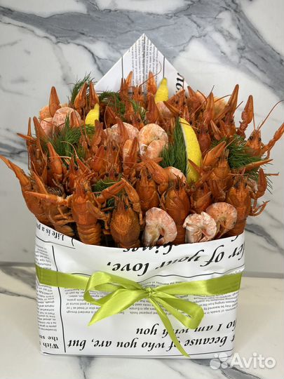 Букеты из раков / мужской букет