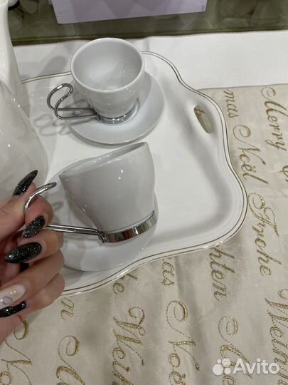 Кофейный набор wilmax с подносом