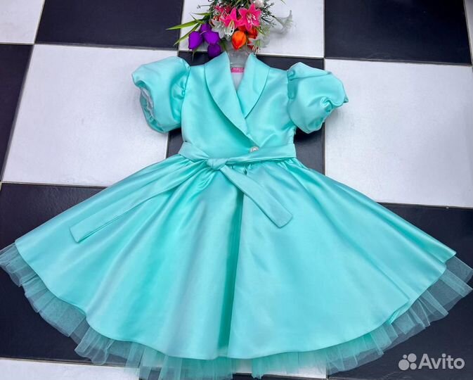 Нарядное платье для девочки 110-134 на выпускной