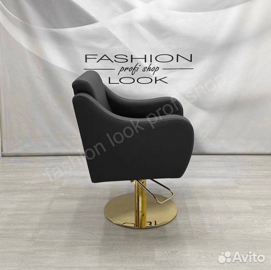 Парикмахерское кресло мд-24 на золотом основании