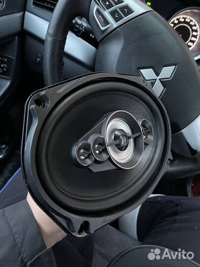 Колонки в авто овалы 69 pioneer