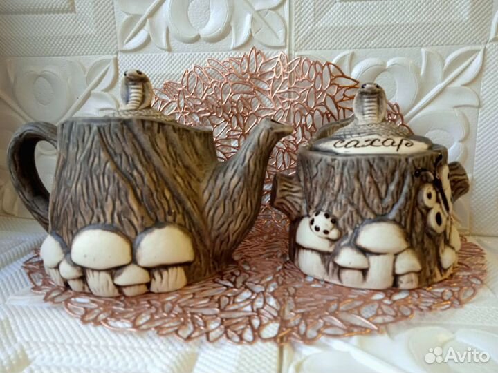 Заварочный чайник сахарница новый