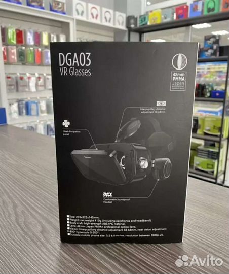 Маска oculus (VR очки Hoco DGA03 Черные)