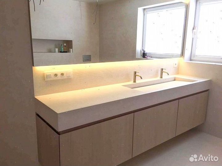 Раковины и столешницы из бетона Лофт Терраццо