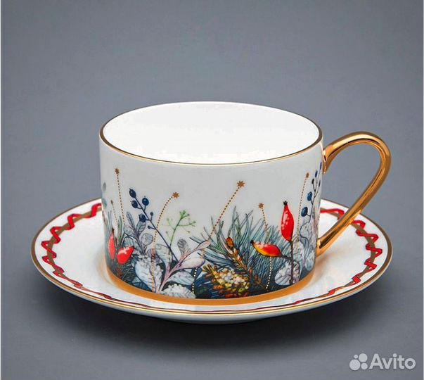 Императорский фарфоровый завод Чашка с блюдцем