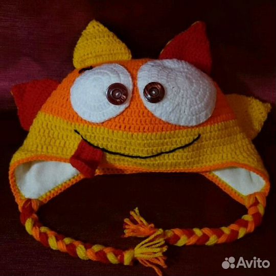 Новая зимняя шапка ручной работы