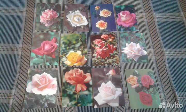 Советские открытки- розы