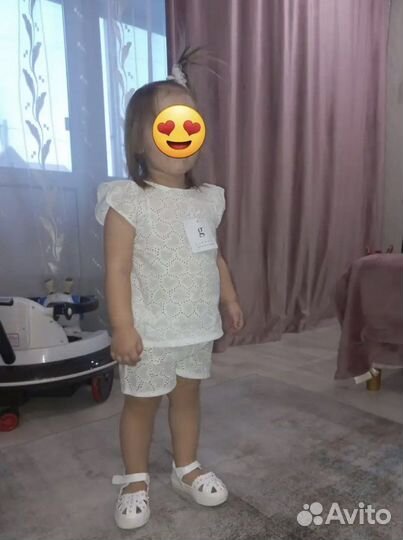Детский летний костюм (блузка и шортики) новый