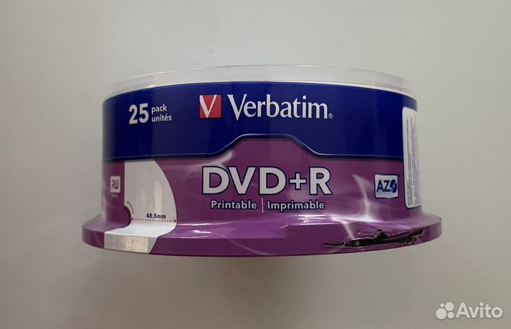 Диски DVD-R Verbatim Printable