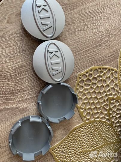 Колпачки на литые диски kia серебристые