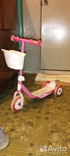Самокат детский трехколесный бу