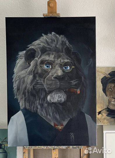 Картина маслом на холсте в раме