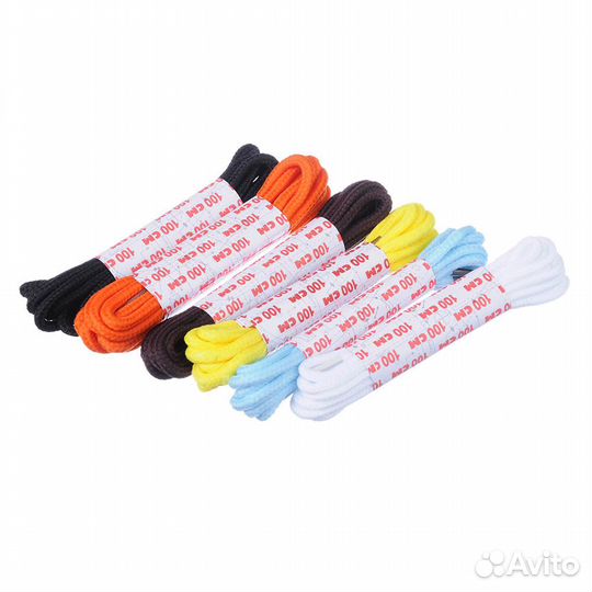Шнурки для обуви 6 пар, 1 метр, арт. 11060
