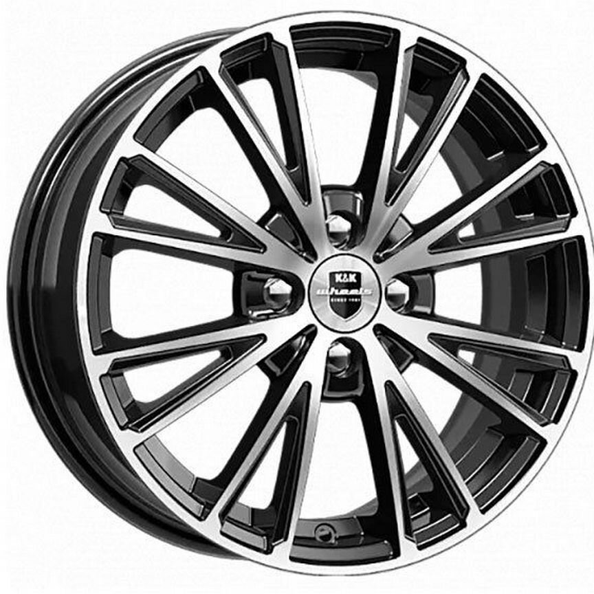 Диски K&K Меандр 6x15 4x100 ET35 D67.1 Алмаз черный