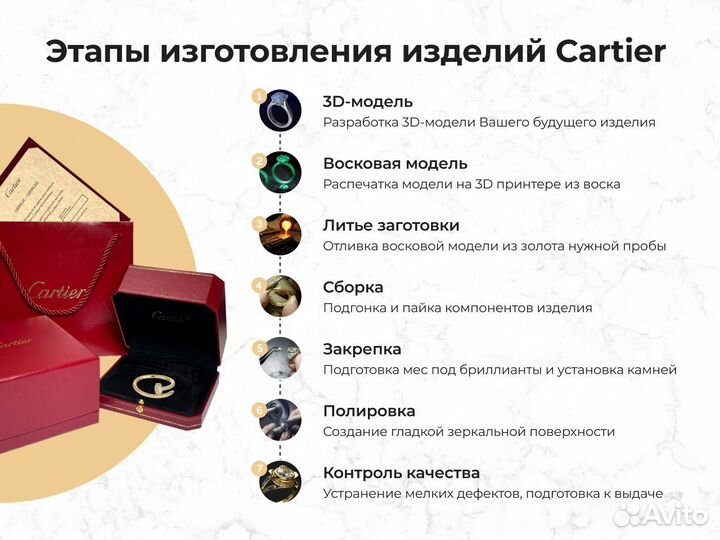 Серьги Cartier золото 585 с бриллиантами