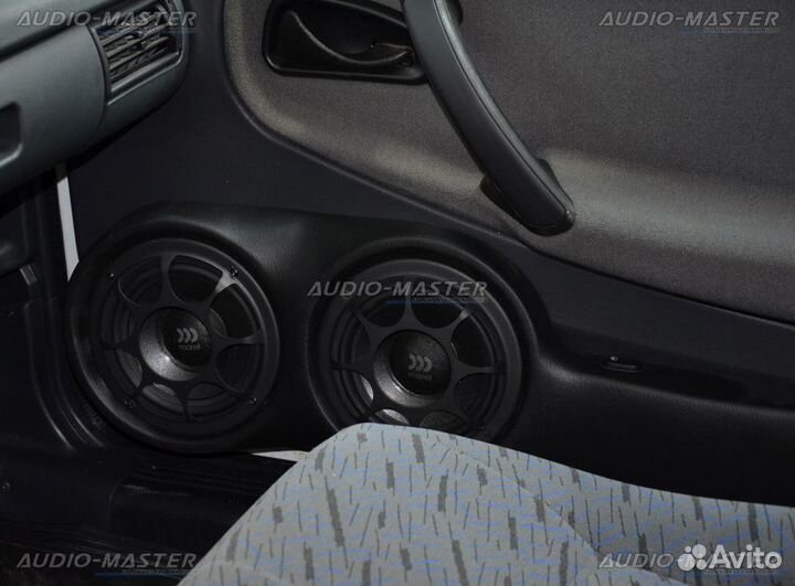 Подиумы Ваз 2114, 2115 (16+16 см) Чёрная Кожа