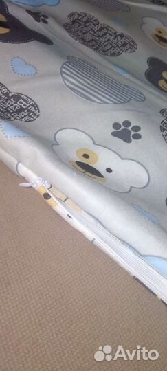 Чехол бортики на молнии