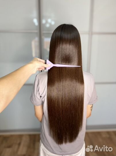 Кератиновое выпрямление