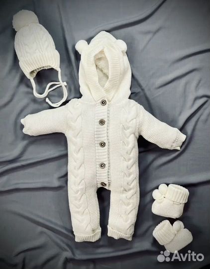 Комплект на выписку для мальчика зима осень