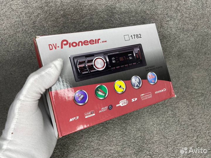 Магнитола Pioneer 1782 BT + пульт