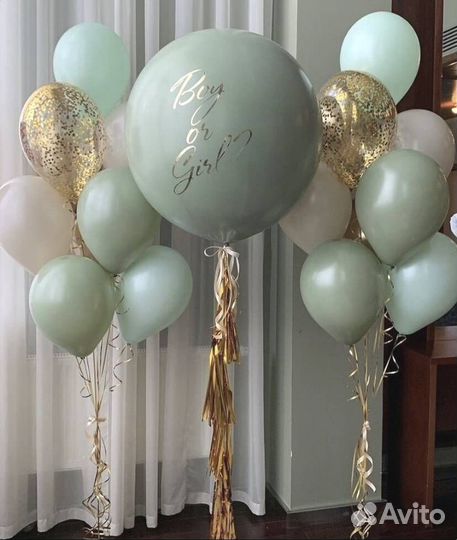Воздушные шары для гендер пати