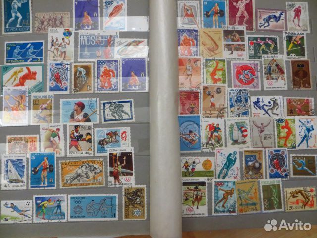 Альбом большой с марками Спорт