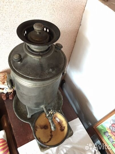 Самовар царский с подносом