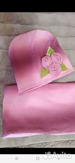 Шапка и снуд на 7-9 лет