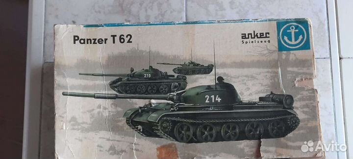 Игрушка из СССР Танк Panzer Т62 на пульте, гдр