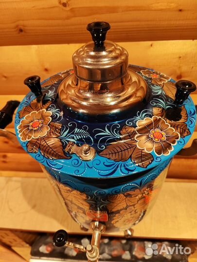 Самовар на дровах 5 литров расписной