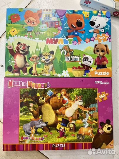 Пазлы Маша Медведь и др.мульт